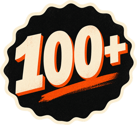 100+